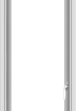 WDMA 18x54 (17.5 x 53.5 inch) uPVC Vinyl White push out Casement Window without Grids Interior