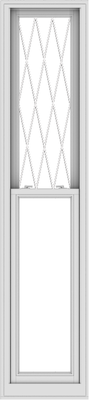 WDMA 20x90 (19.5 x 89.5 inch)  Aluminum Single Double Hung Window with Diamond Grids