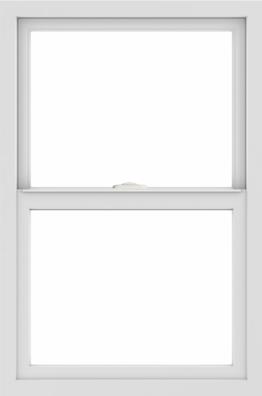 WDMA 24x36 (23.5 x 35.5 inch) Vinyl uPVC White Single Hung Double Hung Window without Grids Interior
