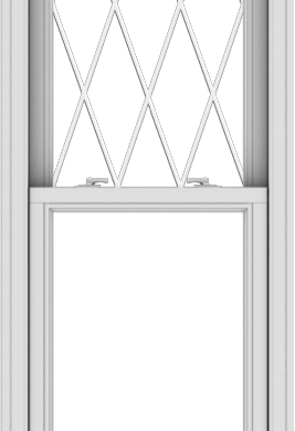 WDMA 24x72 (23.5 x 71.5 inch)  Aluminum Single Double Hung Window with Diamond Grids