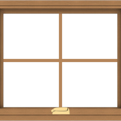 WDMA 28x24 (27.5 x 23.5 inch) Oak Wood Dark Brown Bronze Aluminum Crank out Awning Window with Colonial Grids Interior