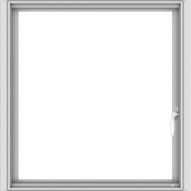 WDMA 28x30 (27.5 x 29.5 inch) Vinyl uPVC White Push out Casement Window without Grids Interior