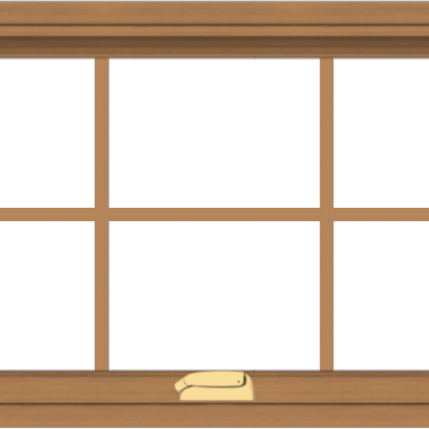 WDMA 36x20 (35.5 x 19.5 inch) Oak Wood Dark Brown Bronze Aluminum Crank out Awning Window with Colonial Grids Interior