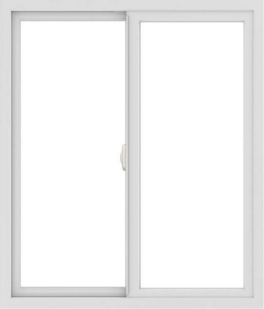 WDMA 36x42 (35.5 x 41.5 inch) Vinyl uPVC White Slide Window without Grids Interior
