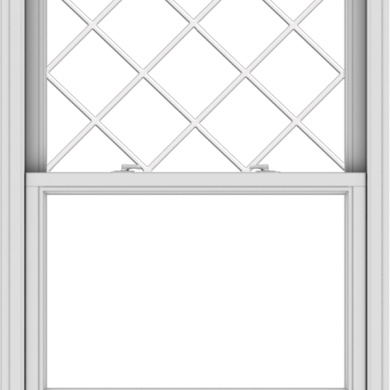 WDMA 36x48 (35.5 x 47.5 inch)  Aluminum Single Double Hung Window with Diamond Grids