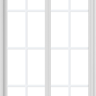 WDMA 36x60 (35.5 x 59.5 inch) Vinyl uPVC White Slide Window with Colonial Grids Exterior