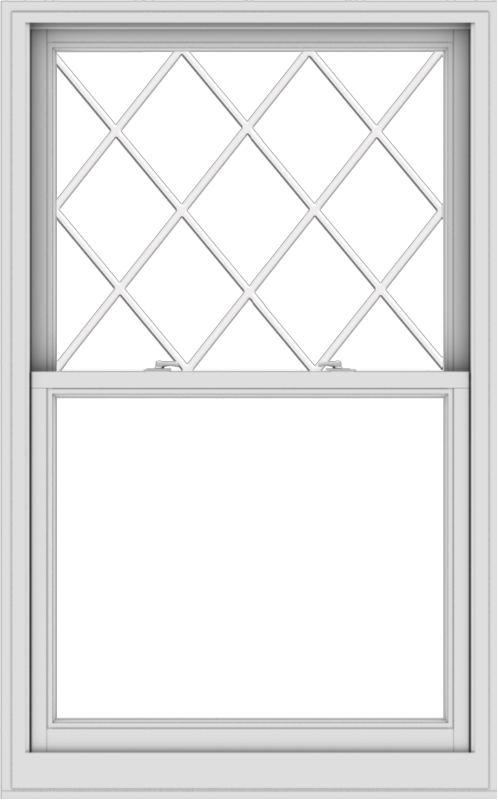 WDMA 38x61 (37.5 x 60.5 inch)  Aluminum Single Double Hung Window with Diamond Grids