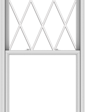 WDMA 40x108 (39.5 x 107.5 inch)  Aluminum Single Double Hung Window with Diamond Grids