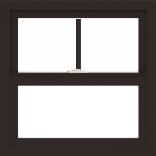 WDMA 24x24 (23.5 x 23.5 inch) Dark Bronze Aluminum Single and Double Hung Window with Fractional Grilles