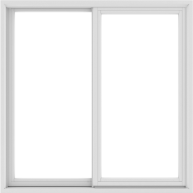 Chrimson 48X48 (47.5 x 47.5 inch) White uPVC/Vinyl Sliding Window ...