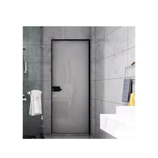 WDMA Aluminum Frosted Glass Door