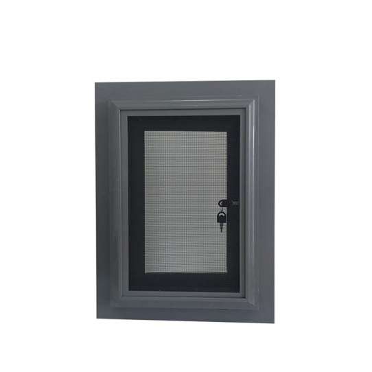 China WDMA Aluminum Profile Solid Red Oak Wood Outward Opening Window With Grill Design