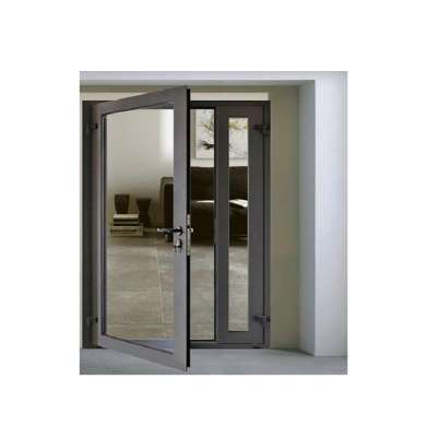 WDMA Exterior Aluminium Hinged Patio Doors Casement Doors External Aluminum Glazed Front French Glass Doors