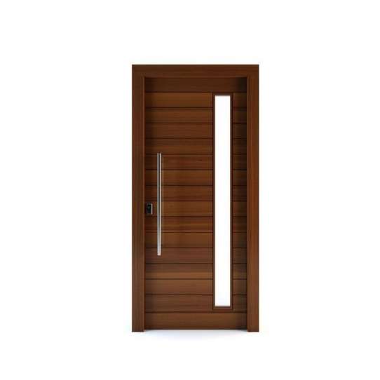 China WDMA Exterior Solid Wood Large Entry Main Doors Home Pivot Design