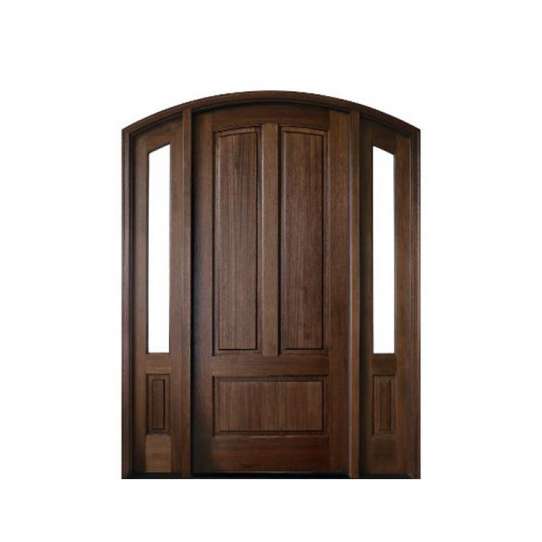 China WDMA French Wooden Door Wood Panel Main Exterior Double Door