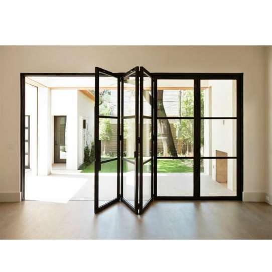 WDMA Bi Fold Glass Panel Doors Interior 84x80