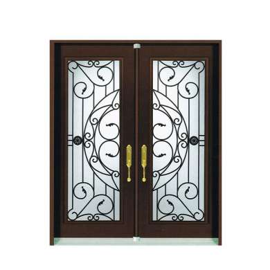 WDMA Luxurious Import From China Single Entry French Door Storm Doors Wrought Iron Home Door Price