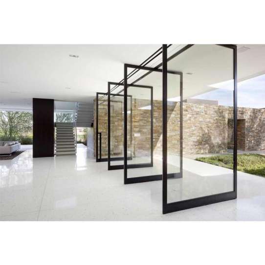 China WDMA Modern Aluminium Glass Pivot Front Entry Doors Designs For House