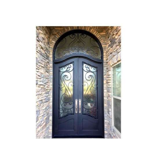 WDMA wrought iron security door exterior wrought iron door