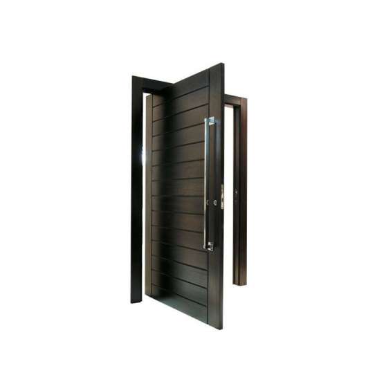 WDMA Oak Wood Large Pivot Glass Door Front Door