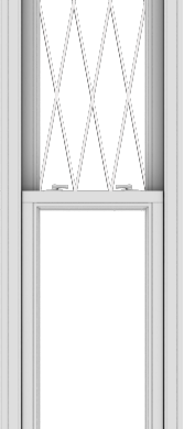 WDMA 20x96 (19.5 x 95.5 inch)  Aluminum Single Double Hung Window with Diamond Grids