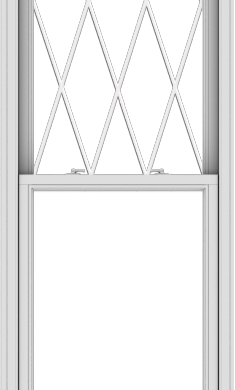 WDMA 30x102 (29.5 x 101.5 inch)  Aluminum Single Double Hung Window with Diamond Grids
