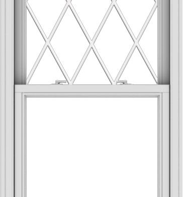 WDMA 30x66 (29.5 x 65.5 inch)  Aluminum Single Double Hung Window with Diamond Grids