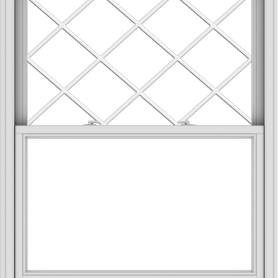 WDMA 44x54 (43.5 x 53.5 inch)  Aluminum Single Double Hung Window with Diamond Grids
