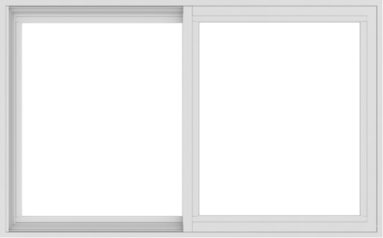WDMA 48x30 (47.5 x 29.5 inch) Vinyl uPVC White Slide Window without Grids Interior