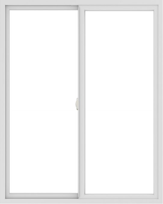 WDMA 48x60 (47.5 x 59.5 inch) Vinyl uPVC White Slide Window without Grids Interior