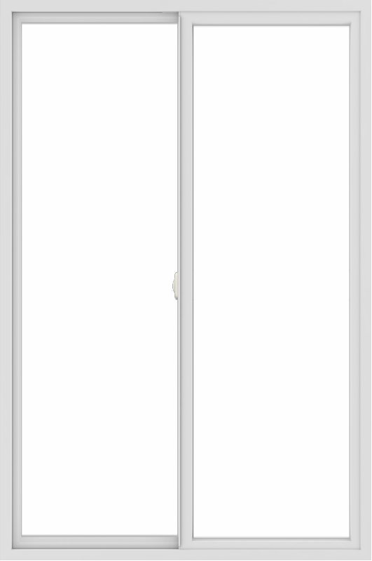WDMA 48x72 (47.5 x 71.5 inch) Vinyl uPVC White Slide Window without Grids Interior