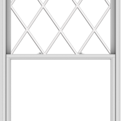 WDMA 48x90 (47.5 x 89.5 inch)  Aluminum Single Double Hung Window with Diamond Grids