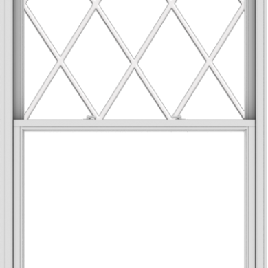 WDMA 48x96 (47.5 x 95.5 inch)  Aluminum Single Double Hung Window with Diamond Grids