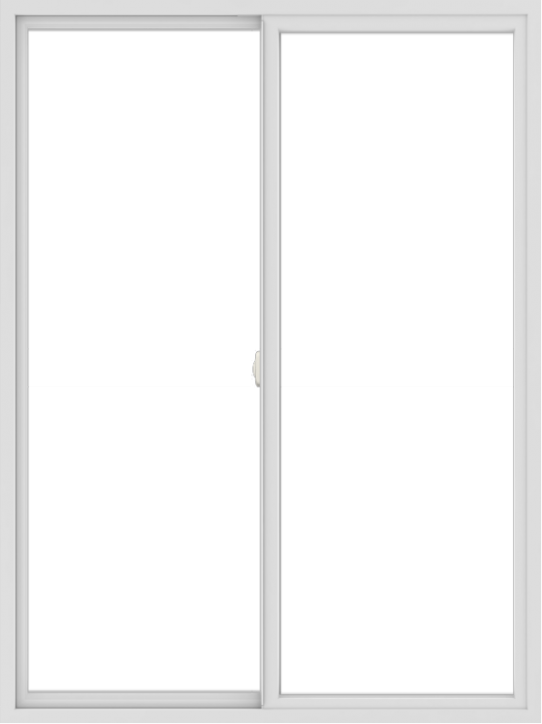 WDMA 54x72 (53.5 x 71.5 inch) Vinyl uPVC White Slide Window without Grids Interior