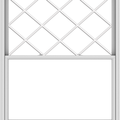 WDMA 60x72 (59.5 x 71.5 inch)  Aluminum Single Double Hung Window with Diamond Grids