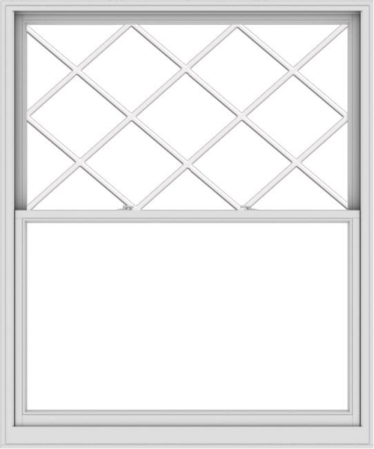 WDMA 60x72 (59.5 x 71.5 inch)  Aluminum Single Double Hung Window with Diamond Grids