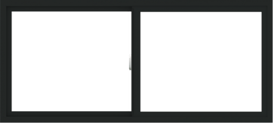 WDMA 66x30 (65.5 x 29.5 inch) Vinyl uPVC Black Slide Window without Grids Interior