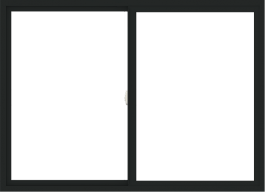 WDMA 66x48 (65.5 x 47.5 inch) Vinyl uPVC Black Slide Window without Grids Interior