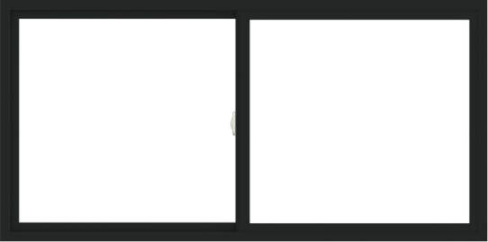 WDMA 72x36 (71.5 x 35.5 inch) Vinyl uPVC Black Slide Window without Grids Interior
