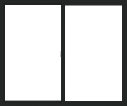 WDMA 72x60 (71.5 x 59.5 inch) Vinyl uPVC Black Slide Window without Grids Interior