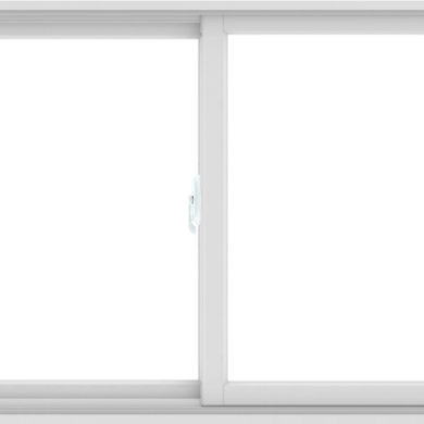 WDMA 48X36 (47.5 x 35.5 inch) White uPVC/Vinyl Sliding Window without Grids Interior