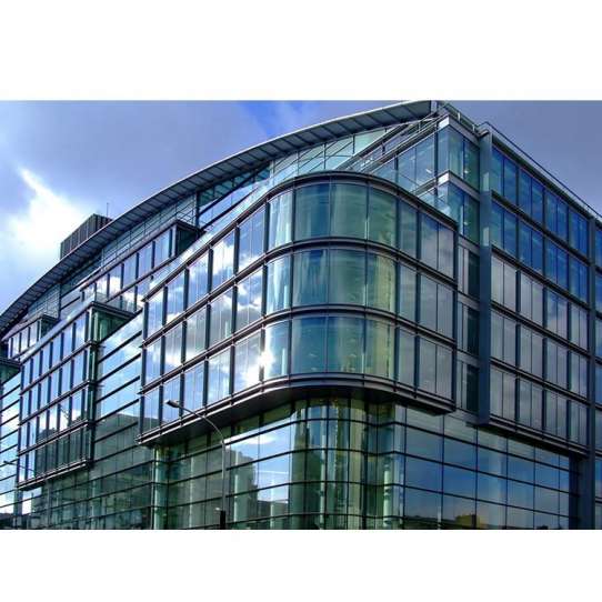 WDMA Aluminium Reflection Insulated Glazed Tempered Glass Facade Curtain Wall System Price Cost Per Square Metre