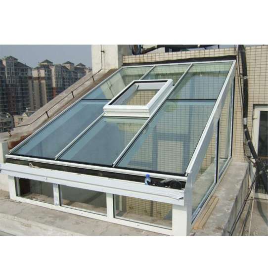 China WDMA flat roof sunroom glass sunroom