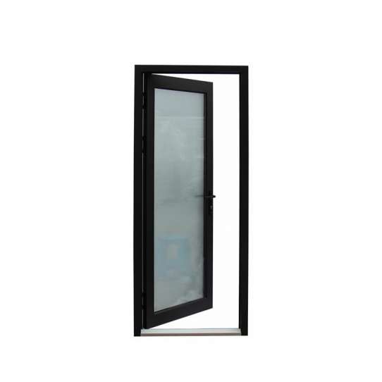 China WDMA Automatic Aluminium Frame Exterior Storefront Swing Glass Door System Price
