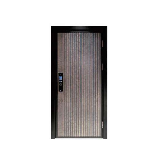 China WDMA China Modern Aluminium Security Double Leaf Swing Door Main Gate Design Cast Aluminium Door Price