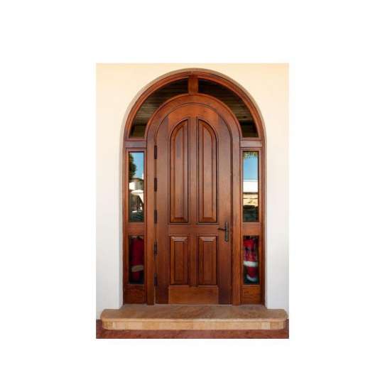 China WDMA China Well-know Brand Wooden Arch Main Door Rmodels Design
