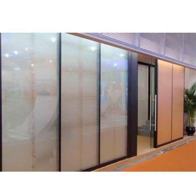 WDMA Cost Of Floor To Ceiling Aluminium Sliding Glass Partition Wall With Detail Dwg