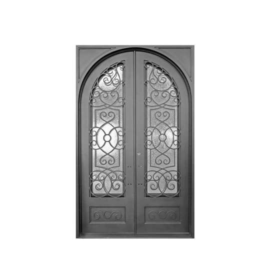 China WDMA Exterior Wrought Iron Entry Door Front Door Design