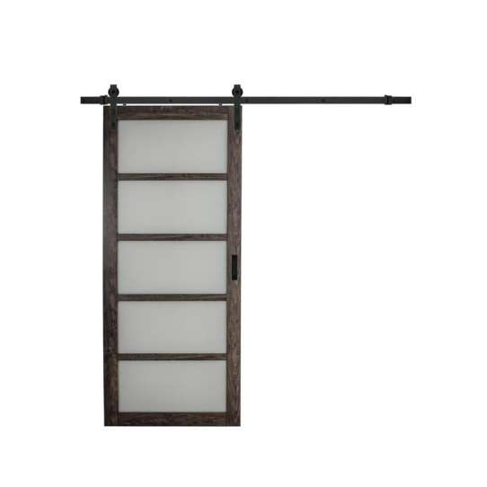 China WDMA Germany Style Soundproof Interior Double Sided Sliding Barn Door System For Living Room