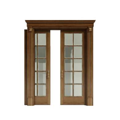 WDMA Interior Glass Kitchen Wood Pocket Door Design